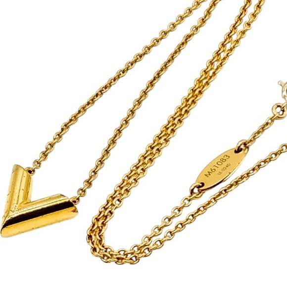 Louis Vuitton Jewelry - 554322AT (S4) Louis Vuitton Necklace Gold Metal